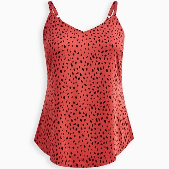 torrid Tops - New Torrid Women’s Coral Ava Stretch Challis Cami Size 2X